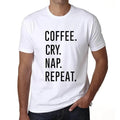 ULTRABASIC men's t-shirt coffee cries nap repetition coffee cry nap repeat