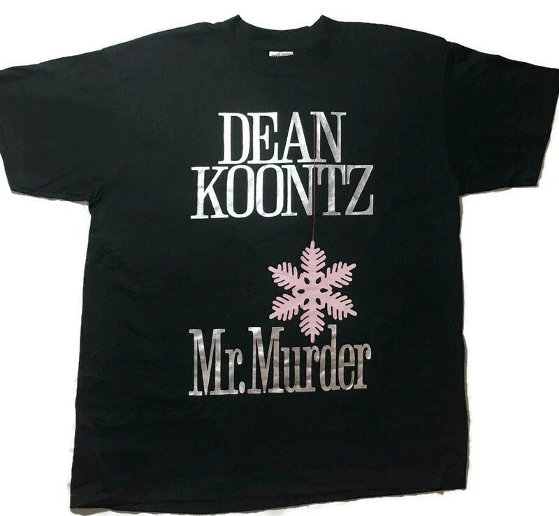 1993 Dean Koontz Mr. Murder Shirt sz XL Mens Womens black Unisex NWOT
