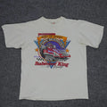 Vintage Sport Service Shirt Mens XL White Budweiser King Racing Tee 1993 USA