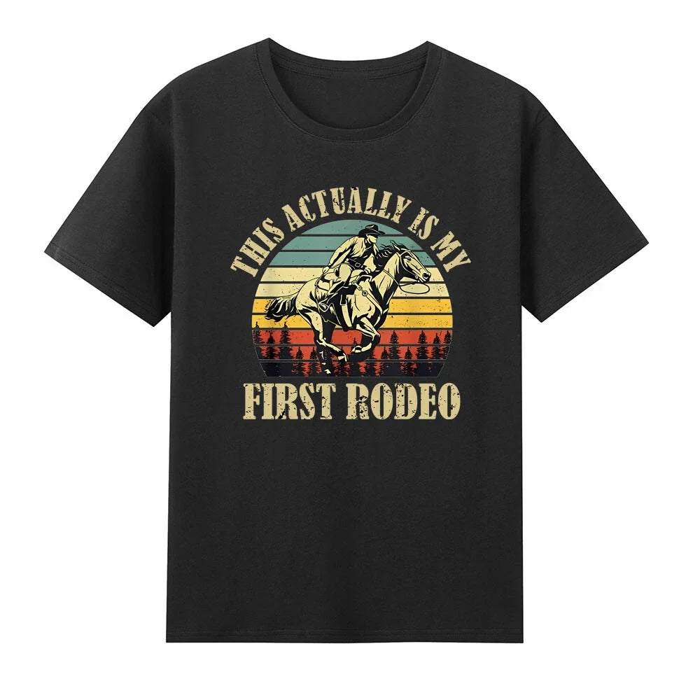This Actually Is My First Rodeo Western Life Cowboy T-Shirt