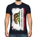 California Flag State Grunge Mens T-Shirt California T-Shirt
