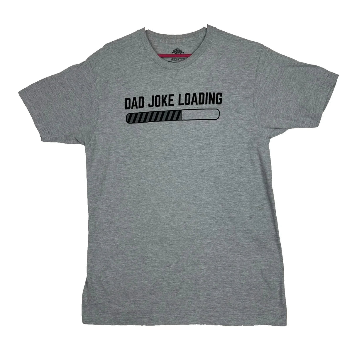 Dad Joke Loading Ann Arbor T Shirt Adult Large Funny Gray Short Sleeve