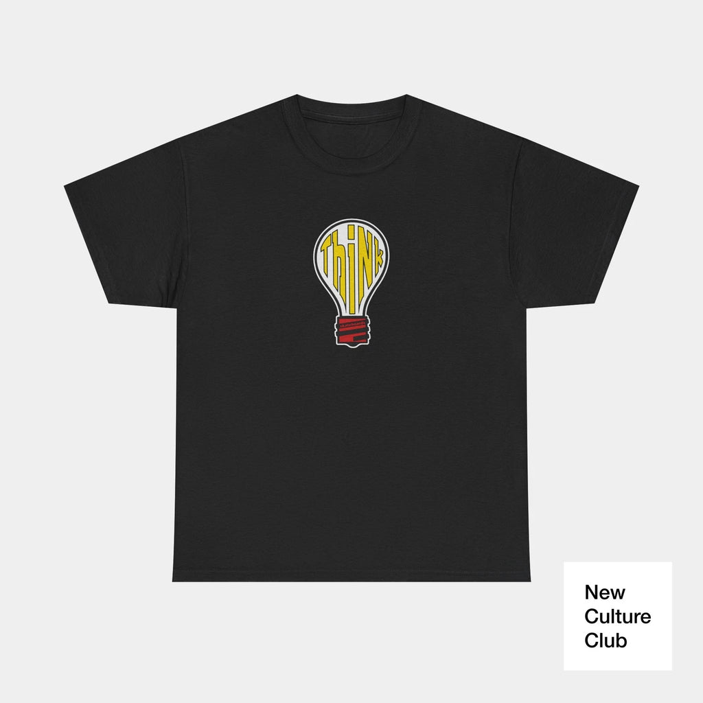 Think Skate Light Bulb Yellow Grey Red Classic Board T Shirt Design Many Colors