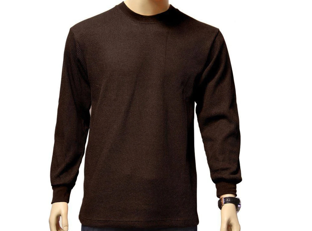 Men's Heavy Weight Waffle Thermal Shirt Long Sleeve Top Underwear Colors & Sizes