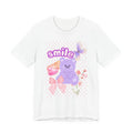 Smiling Purple Bear tee | Cute pastel bow and butterfly shirt