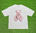 Joyrich Men's White Rock Bedazzled Teddy Bear T-Shirt Size Small - 100% Cotton