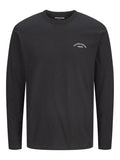 Jack & Jones Jjcollege Logo Long Sleeve Crew Neck Tee