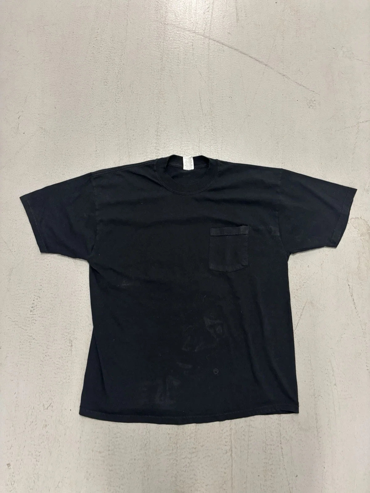 Y2K Mens Untamed Spirit Black Pocket T Shirt Size XLarge