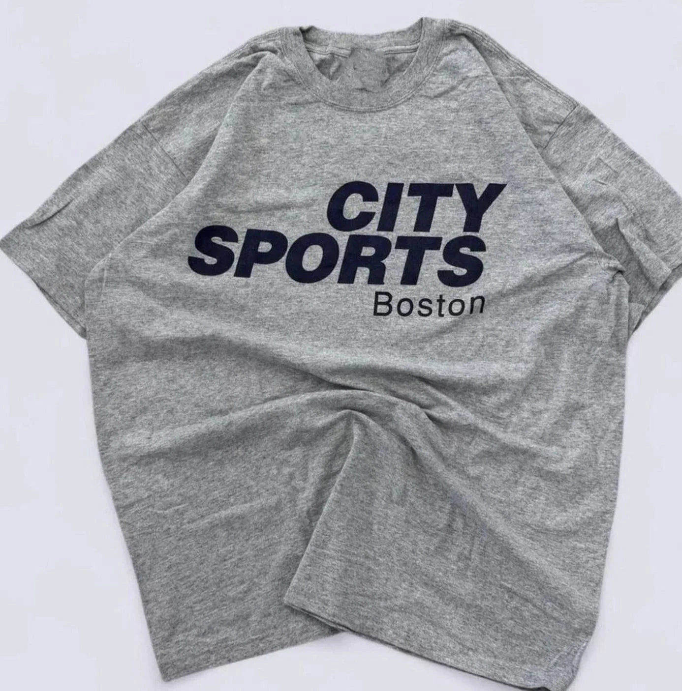 Vintage Grey and black City Sports Boston t-shirt NWT