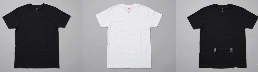 Hanes & Urban Outfitters V-Neck Crew Neck Tee T Shirts Black White Men SZ M NEW