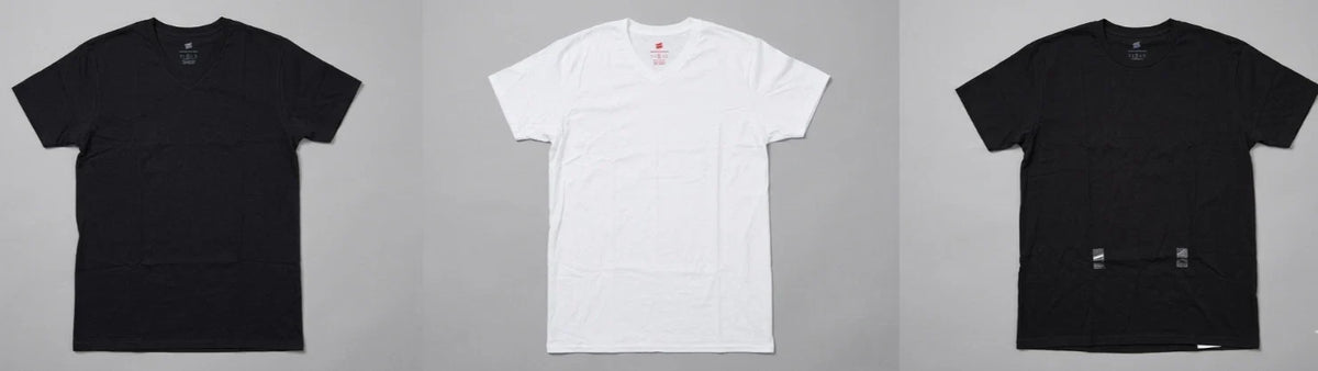 Hanes & Urban Outfitters V-Neck Crew Neck Tee T Shirts Black White Men SZ M NEW