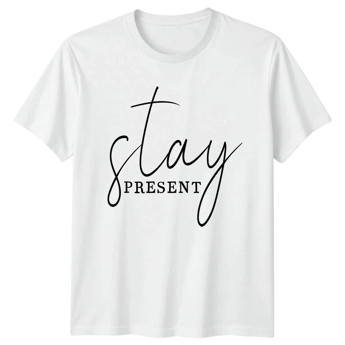 Stay Present T-Shirt Meditation Mindfulness Birthday Gift For Him And Her