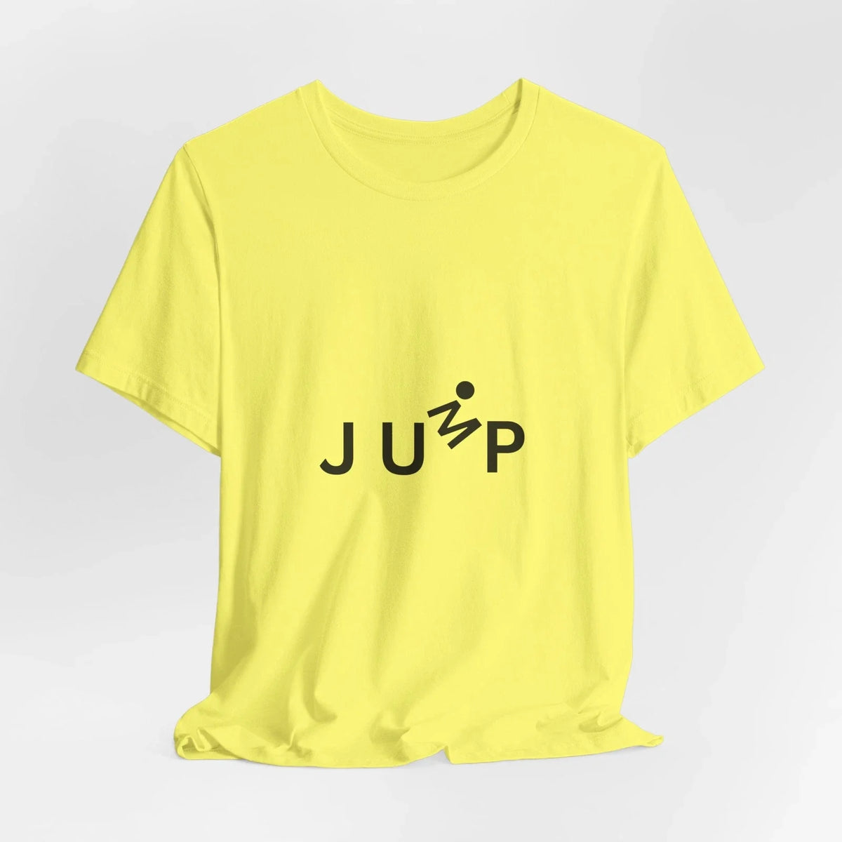 Minimalist T-Shirt for Women or Men "JUMP" - Creative Unisex Bella Canvas Tees