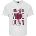 Time to Wine Down Funny Alcohol Mens Cotton T-Shirt Tee Top