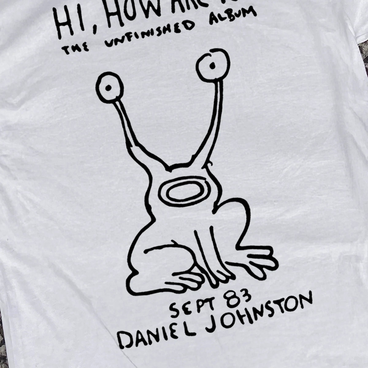Daniel Johnston 'Hi, How Are You?' Classic T-Shirt White XL