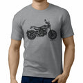 JL Illustration For A Ducati Scrambler Full Throttle Motorbike Fan T-shirt