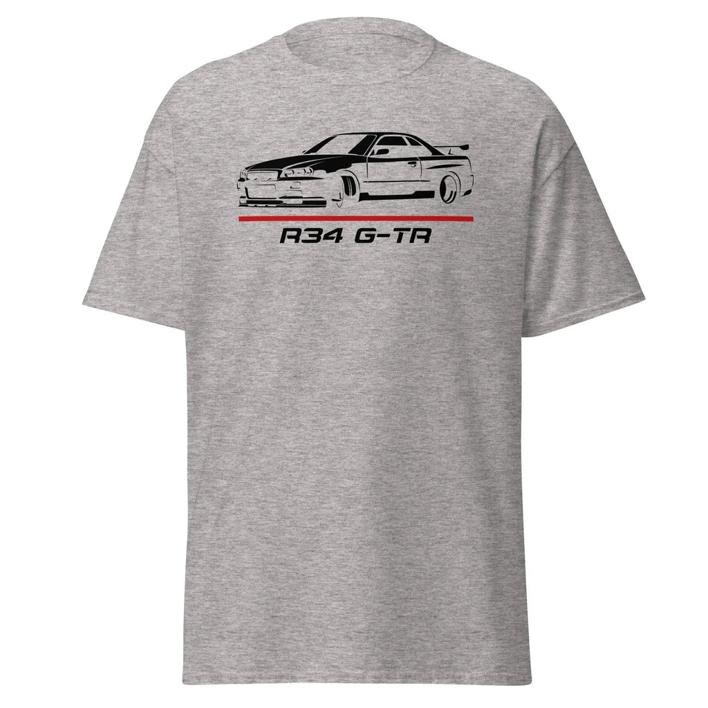 R34 GT-R Skyline RB26DETT Godzilla JDM Streetwear Graphic T-Shirt Gift