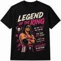 Legend Of The Ring T-Shirt - Vintage 90s Wrestling Bootleg Graphic Tee - Black