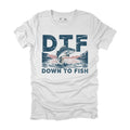 Mens Funny T Shirts DTF Down To Fish Sarcastic Graphic Novelty Tee for Men