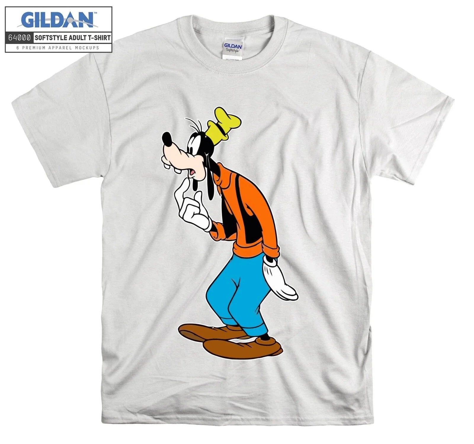 Goofy Cartoon T-shirt Cute Print Novelty T shirt Men Women Unisex Tshirt 3843