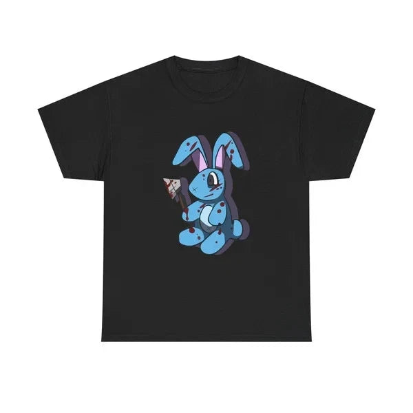 Horror Bunny T-Shirt Designed in Japan Creepy Cute Rabbit Graphic Halloween Gift