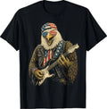 4th of July Patriotic Eagle Guitar 1776 2026 T-Shirt