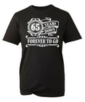65th Birthday Gift Mens T-Shirt TShirt T Shirt 65 Years Old Down Forever To Go