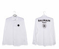 balmain white shirt with Front Logo and printed written on the back