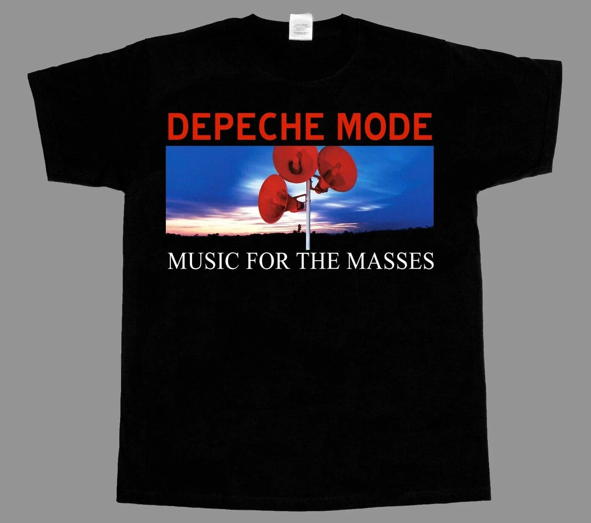 DEPECHE MODE MUSIC FOR THE MASSES SHORT - LONG SLEEVE NEW BLACK T-SHIRT 3-4-5XL