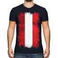 AUSTRIA GRUNGE FLAG MENS T-SHIRT TEE TOP ÖSTERREICH FOOTBALL AUSTRIAN GIFT SHIRT