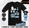 Shirt Match Foamposite One Psychic Blue Sneaker Matching Tee Sneakerhead S Dog