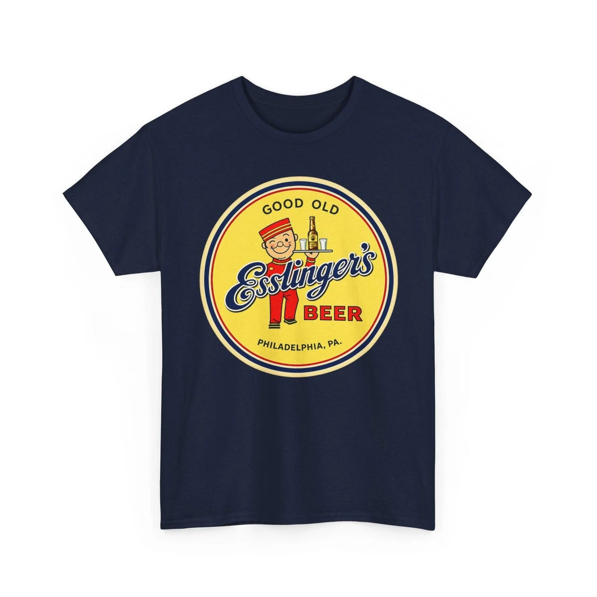 Good Old Esslinger's Beer Philadelphia PA Brewery Retro Breweriana T-Shirt