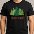 Mens Naturefriend Motif Cotton T-Shirt Size XS to 5XL