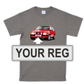 MK3 Ford Escort T Shirt XR3 RS Classic Car Personalised Registration S-5XL