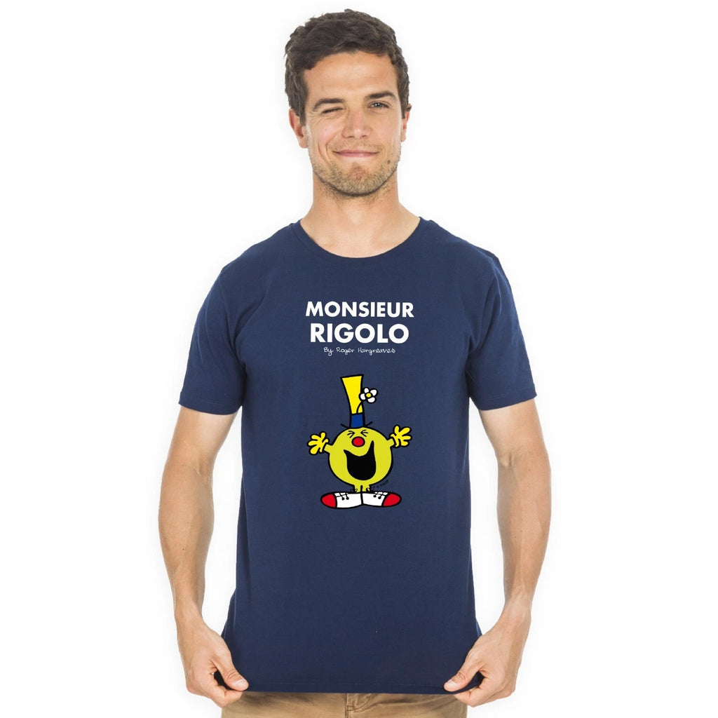 Men's Short Sleeve T-Shirt Monsieur Rigolo Navy Blue