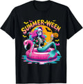 Summerween Vibes Spooky Summer Mermaid Halloween Unisex T-Shirt