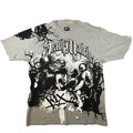 K1X Men's 3XL Gray Death Match Basketball Graphic T Shirt Y2K Streetwear SEE DES