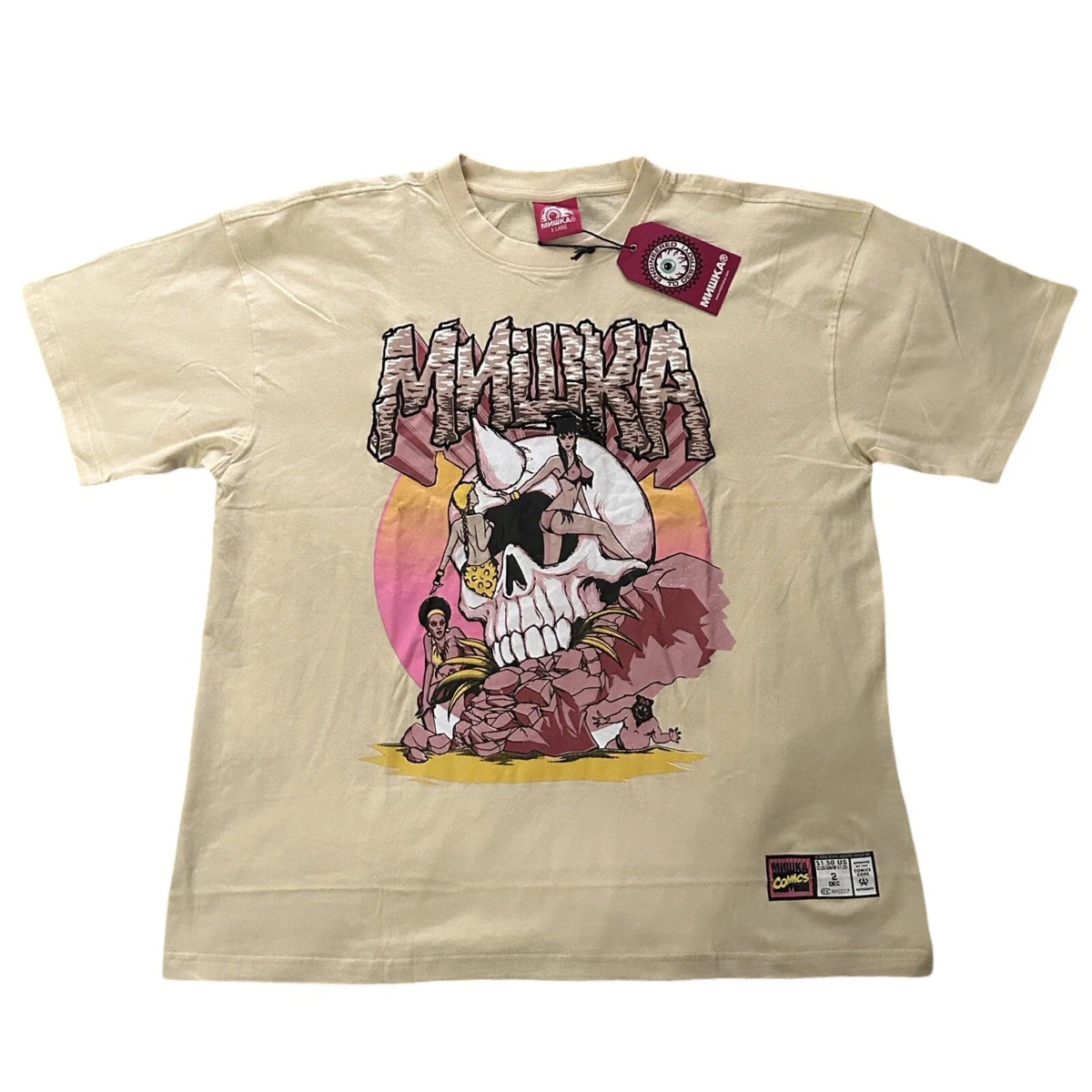 Mishka NYC Skull Streetwear Shirt Vintage Throwback Mens Sz XL