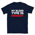 Shiraz Wine Blood Type Funny Alcohol T-Shirt