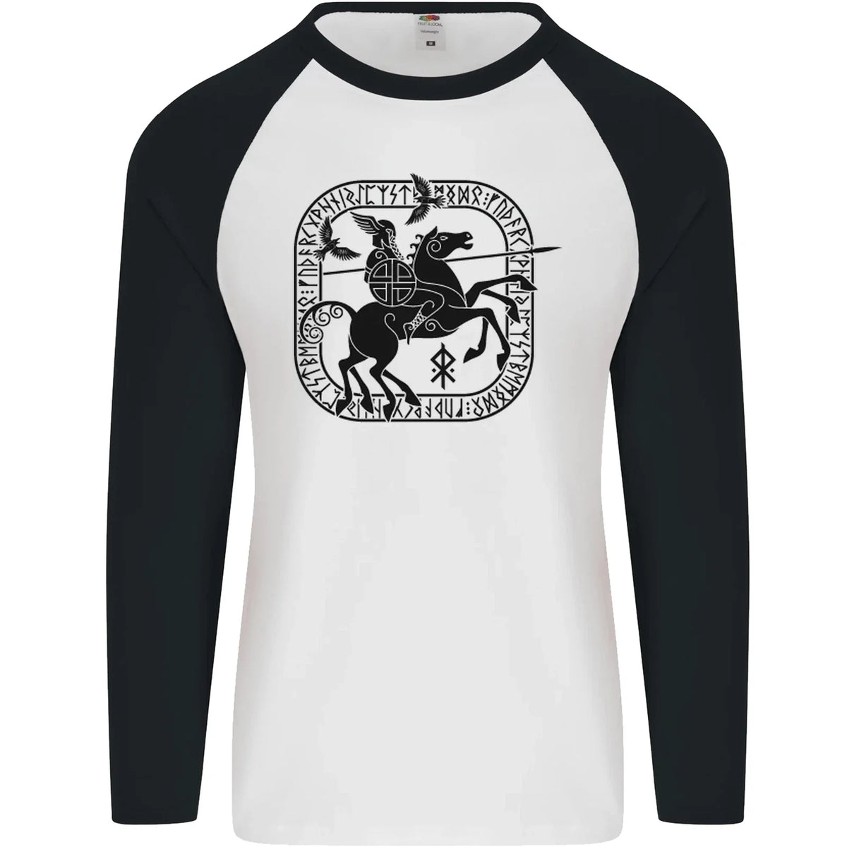 Odin Wotan Vikings Valhalla Norse Mythology Mens L/S Baseball T-Shirt