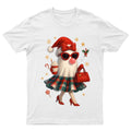 Fashionable Christmas Gnome Holiday T-Shirt Unisex Gift Retro Seasonal Funny