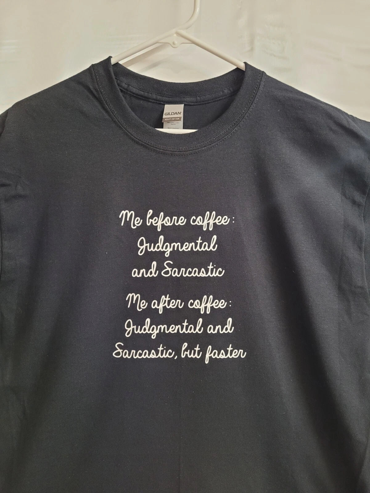 Me before Coffee Funny Short sleeve tee shirt  Free Shipping New w/ Tags