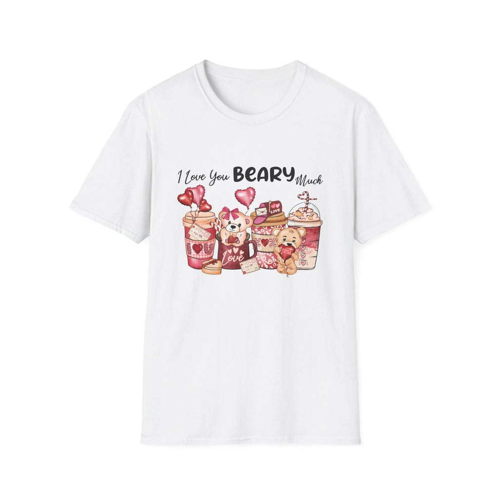 I love you Beary Much - Coffee Lover Tee Unisex Softstyle Love T-Shirt
