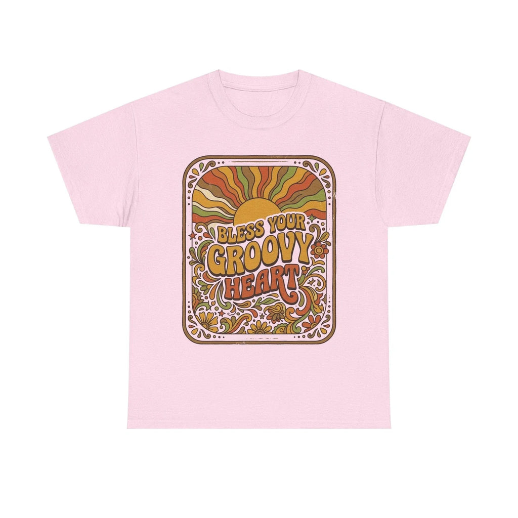Bless Your Groovy Heart T-Shirt Retro 70s Design Hippie Boho Style Gift Shirt