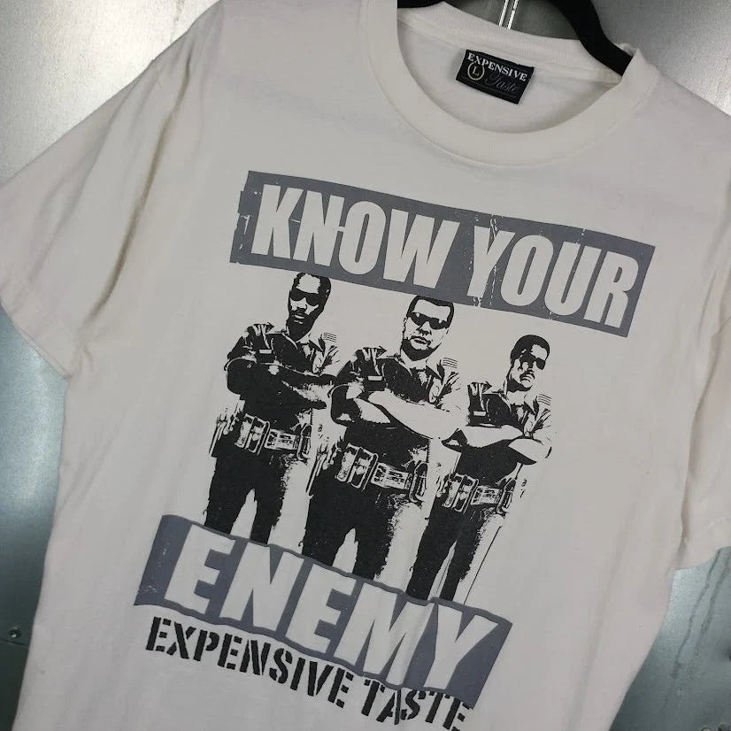 Know Your Enemy Anti Cop Expensive Taste T-shirt Large Police Pig Skate Grunge