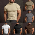 T shirt for Men Stylish Short Sleeve Turtle Neck Design in Various Colors