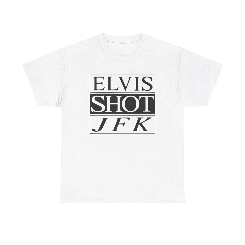 La Haine's "Elvis Shot JFK" Film White iconic Tee