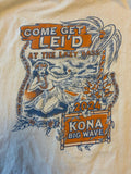 The Lazy Bass Kona Hawaii T Shirt Mens Large Fishing Humor Graphic Tee