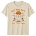 Let The Sea Set You Free T-Shirt Surfing Beach Lifestyle Summer Gift