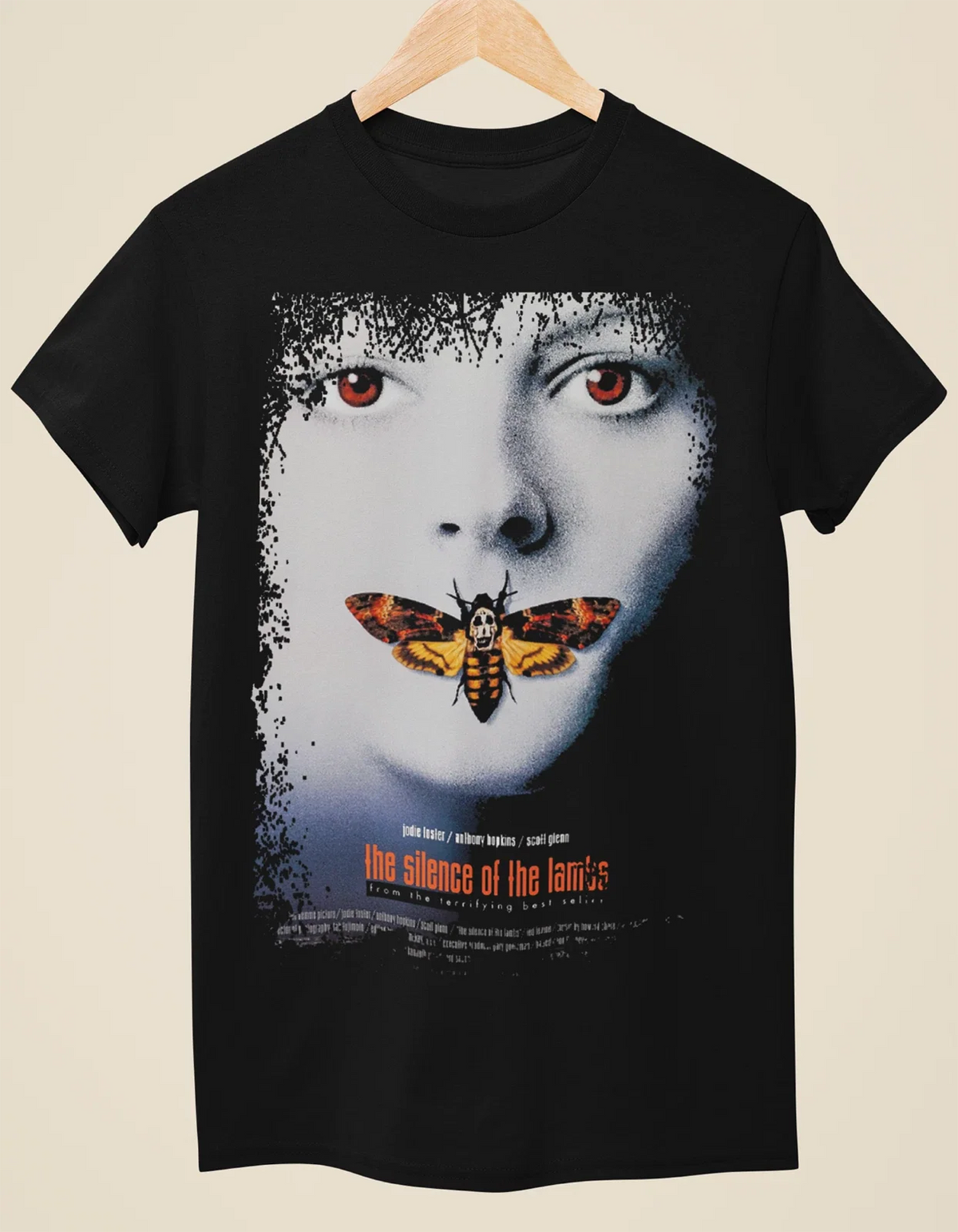 The Silence of the Lambs - Movie Poster Inspired Unisex Black T-Shirt
